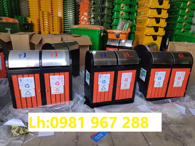 Thùng rác ngoài trời bằng thép không gỉ 